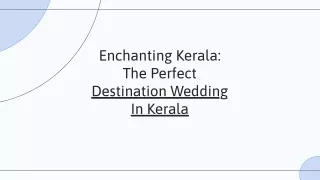 Destination Wedding In Kerala