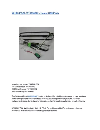 WHIRLPOOL W11650662 - Heater HNKParts (1)