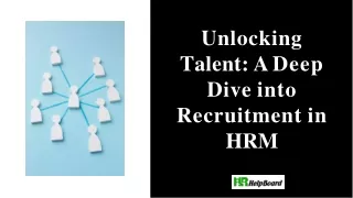 What is Recruitment in HRM