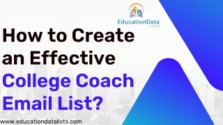 How to Create an Effective College Coach Email List