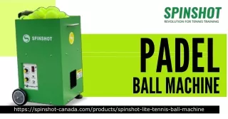 Finest Recognized Deller For Padel ball machine