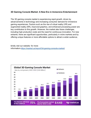 3D Gaming Console Market: Breaking Barriers in Virtual Play