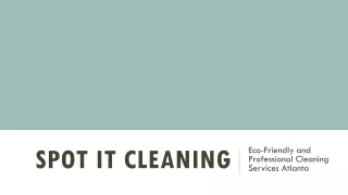 Eco-Friendly and Professional Cleaning Services Atlanta