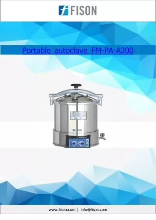 Portable autoclave 18 L