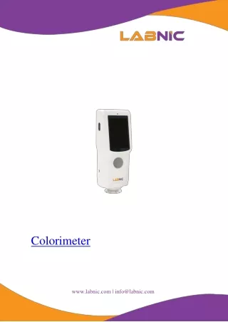 Colorimeter ɸ40 mm
