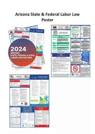 Arizona Labor Posters: Stay Compliant with State & Federal Laws