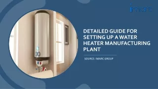 Water Heater Manufacturing Plant Project Report Setup Cost