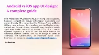 Android vs iOS app UI design: A complete guide