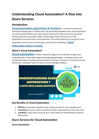 AWS Cloud Automation with Python Online Training | Cloud Automation Online