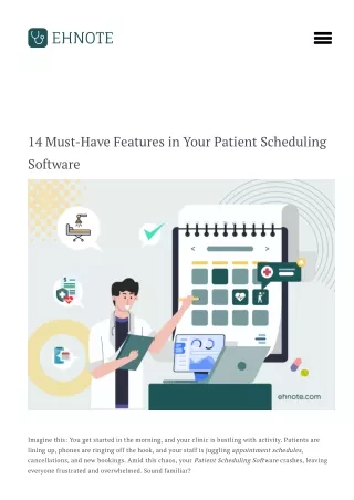 Patient scheduling software