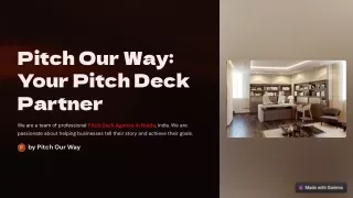 Your Success to Choosing the Best Pitch Deck Agency in Noida