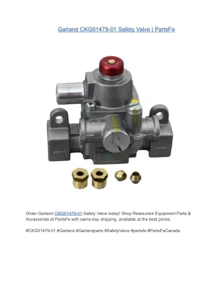 Garland CKG01479-01 Safety Valve | PartsFe