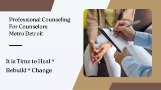 Professional Counseling For Counselors Metro Detroit