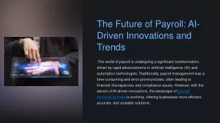 The Future of Payroll AI Driven Innovations and Trends