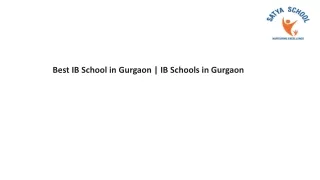 Best IB School in Gurgaon -IB Schools in Gurgaon