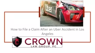 How to File a Claim After an Uber Accident in Los Angeles