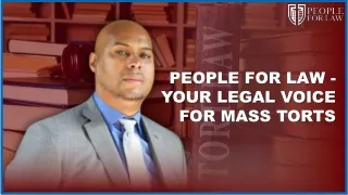 People For Law - Your Legal Voice For Mass Torts