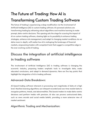 The Future of Trading_ How AI is Transforming Custom Trading Software