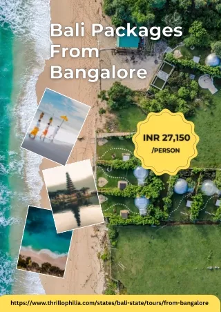 Bali Packages From Bangalore