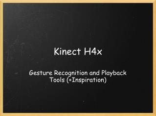 Kinect H4x