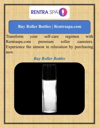 Buy Roller Bottles  Rentraspa.com