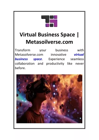 Virtual Business Space  Metasoilverse.com