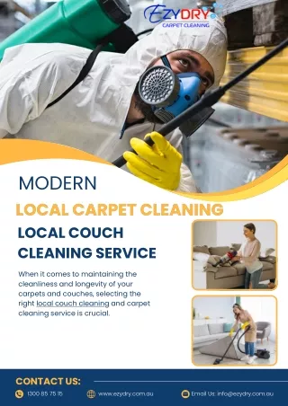 Modern Local Carpet or Couch Cleaning Services