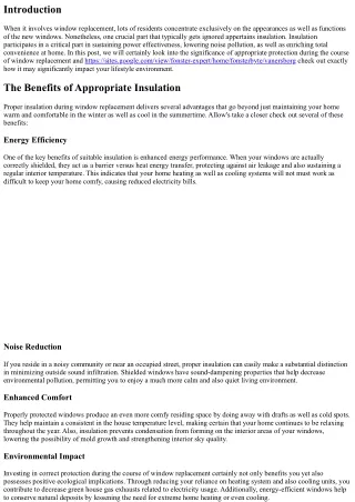 The Significance of Appropriate Protection throughout Window Replacement