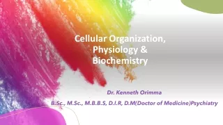 Cellular Physiology & Biochemistry Pharm students Module1