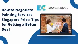 How to Negotiate Painting Services Singapore Price Tips for Getting a Better Deal