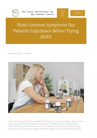 Understanding Hormone Therapy: A Path to Better Health During Menopause