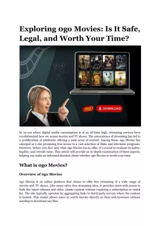 Exploring 0go Movies_ Is It Safe, Legal, and Worth Your Time