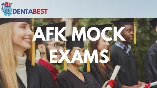 Expert AFK Mock Exams for Dental Students in Canada & USA