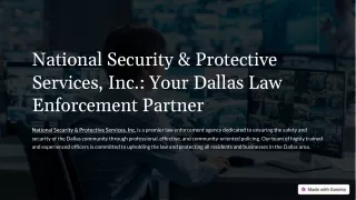 Law Enforcement Agency Dallas