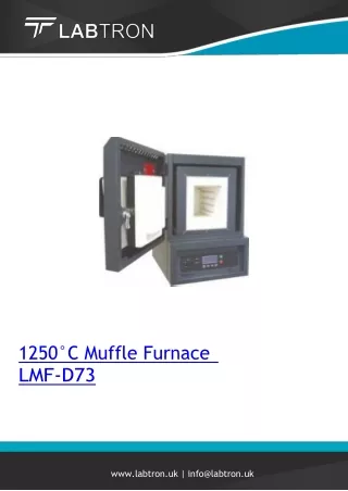 1250°C Muffle Furnace 100 L
