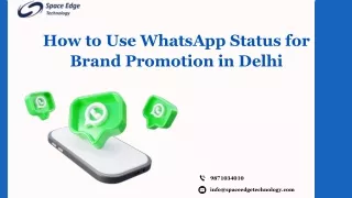 How to Use WhatsApp Status for Brand Promotion in Delhi