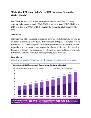 _Unlocking Efficiency_ Salesforce CRM Document Generation Market Trends_