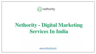 Nethority - Digital Marketing Services In India