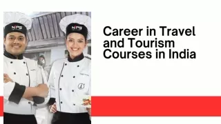 Career in Travel and Tourism Courses in India