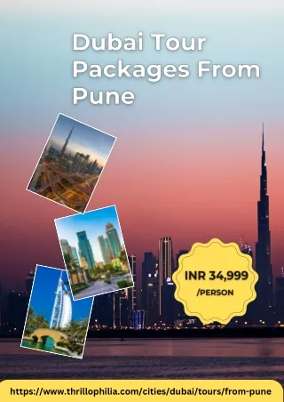 Dubai Tour Packages From Pune