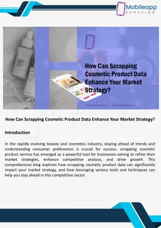 How Can Scrapping Cosmetic Product Data Enhance Your Market Strategy.ppt