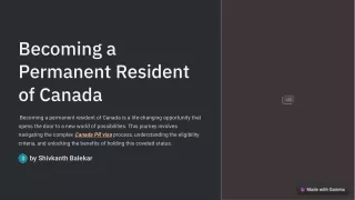 Unlock Opportunities in Canada with a Canada PR Visa