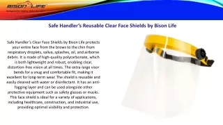 Reusable Clear Face Shield - Bison Life