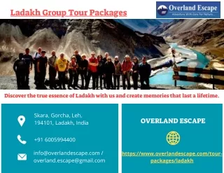 Ladakh Group Tour Packages