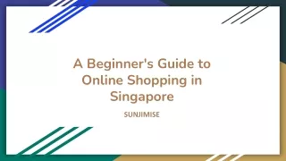 SUNJIMISE - A Beginner's Guide to Online Shopping in Singapore