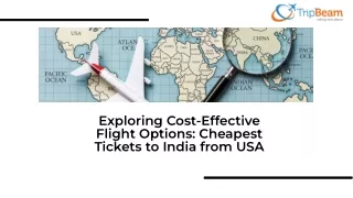 Find the Cheapest Tickets to India from USA with Tripbeam