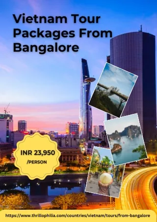 Vietnam Tour Packages From Bangalore