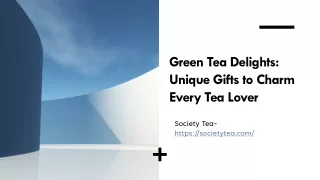 Green Tea Delights Unique Gifts to Charm Every Tea Lover