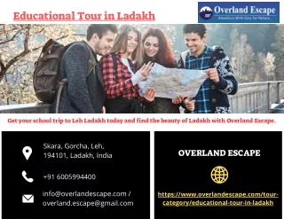 Educational Tour in Ladakh