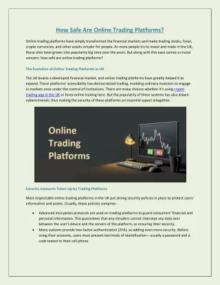 How Safe Are Online Trading Platforms